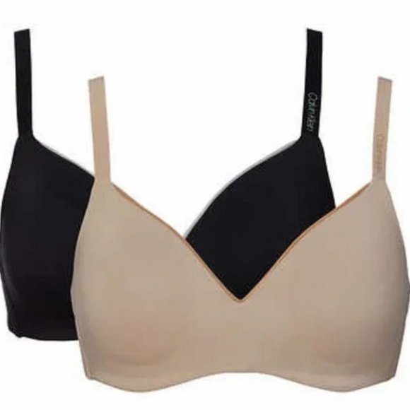 NIOB Calvin Klein Ladies' Wirefree Bra 2-pack - Picture 2 of 2